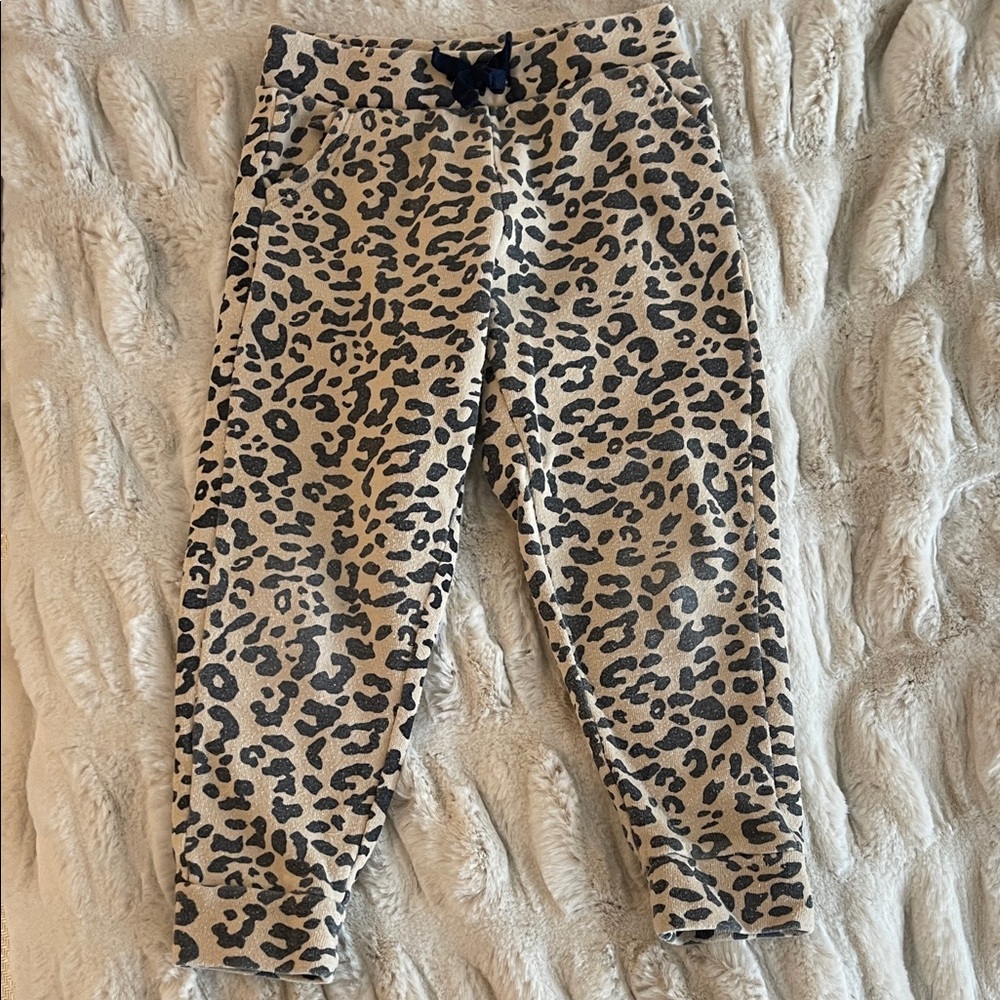 Janie and Jack 
Kids leopard pants with elastic waist